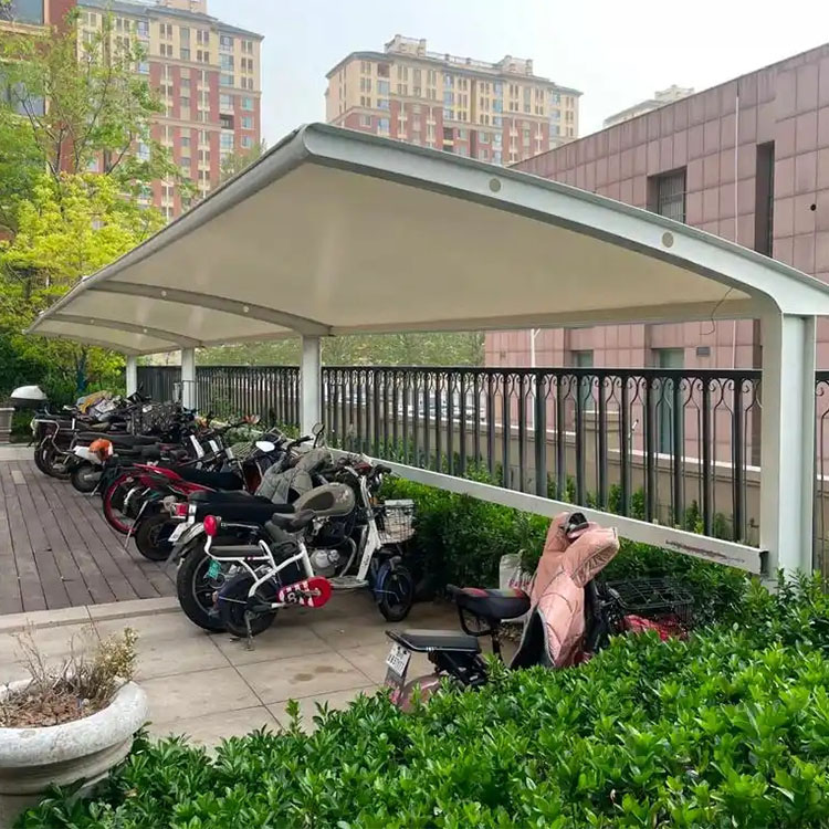 泾川县膜结构电动车棚